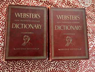 WEBSTERS NEW (1959) TWENTIETH CENTURY  DICTIONARIES