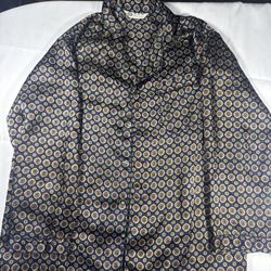 Vintage Jiashiyi Button Down Shirt Pit 23 Inch Legnth 29 Inch