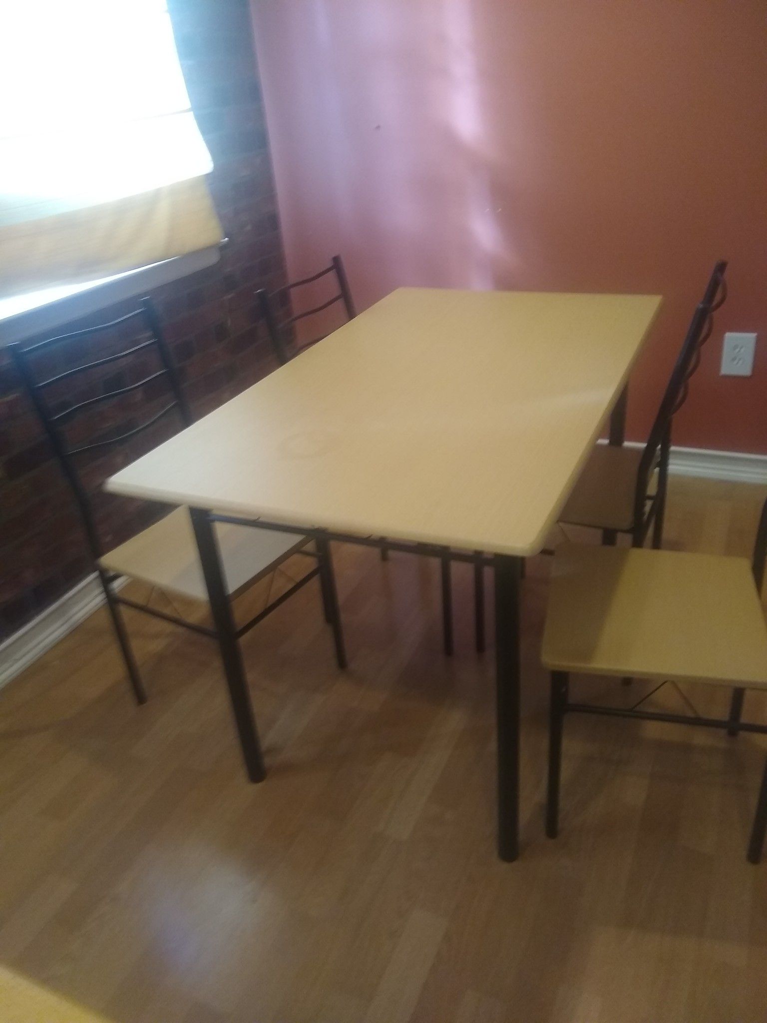 Dining table with four chairs