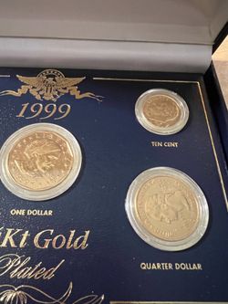 Us Gold Plated Coins 1999