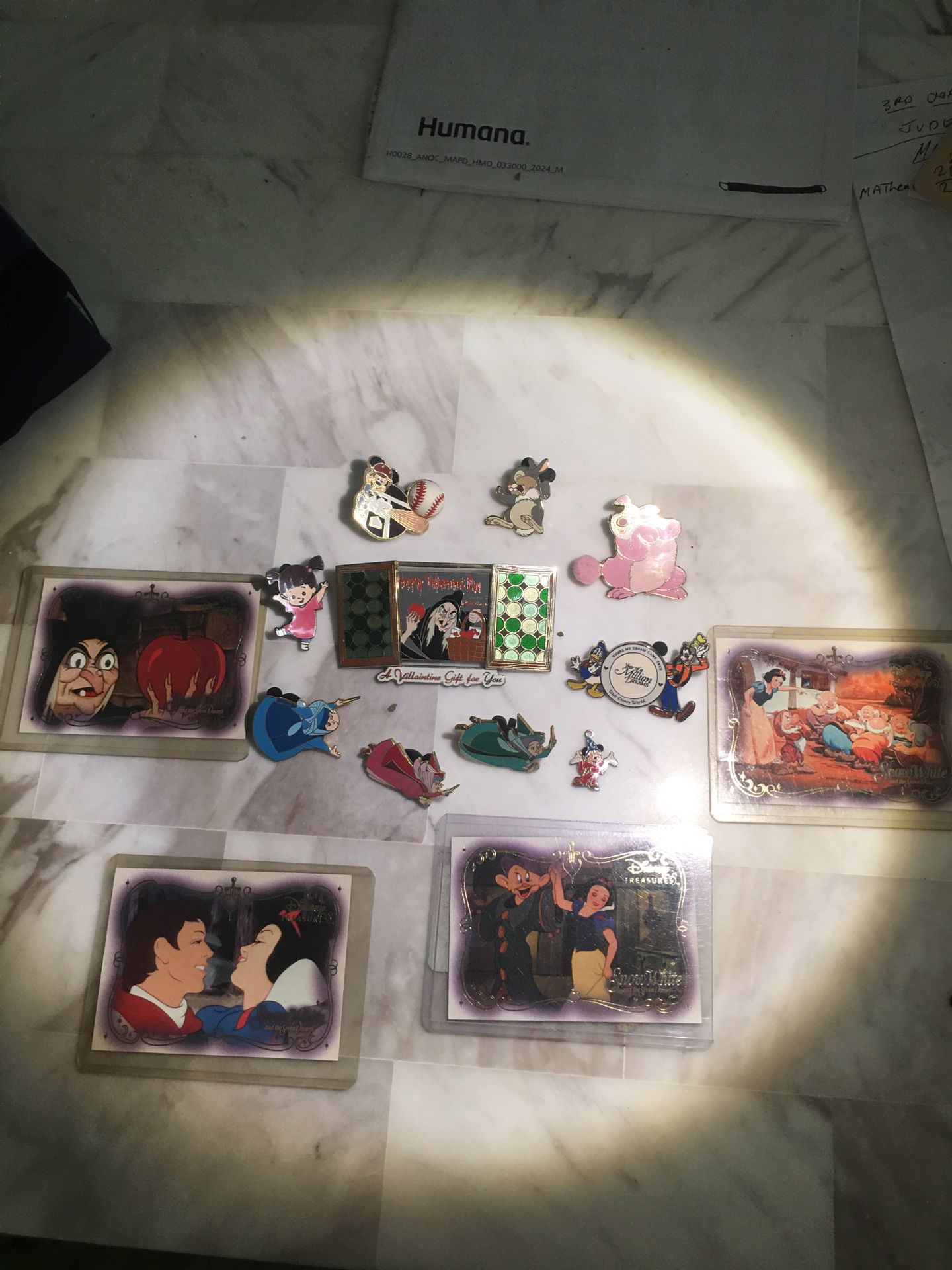 Large Lot Disney Pins & Cards Also FANTASIA REEL PIECE Of HISTORY REDUCED!!