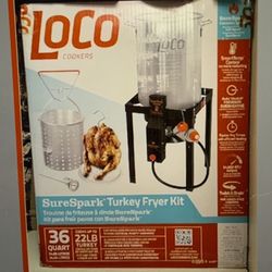 Loco Cookers 36qt. Sure Spark Turkey Fryer