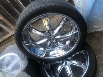 24” Chrome Rims 5 Lug Pattern Came Off A F150 03