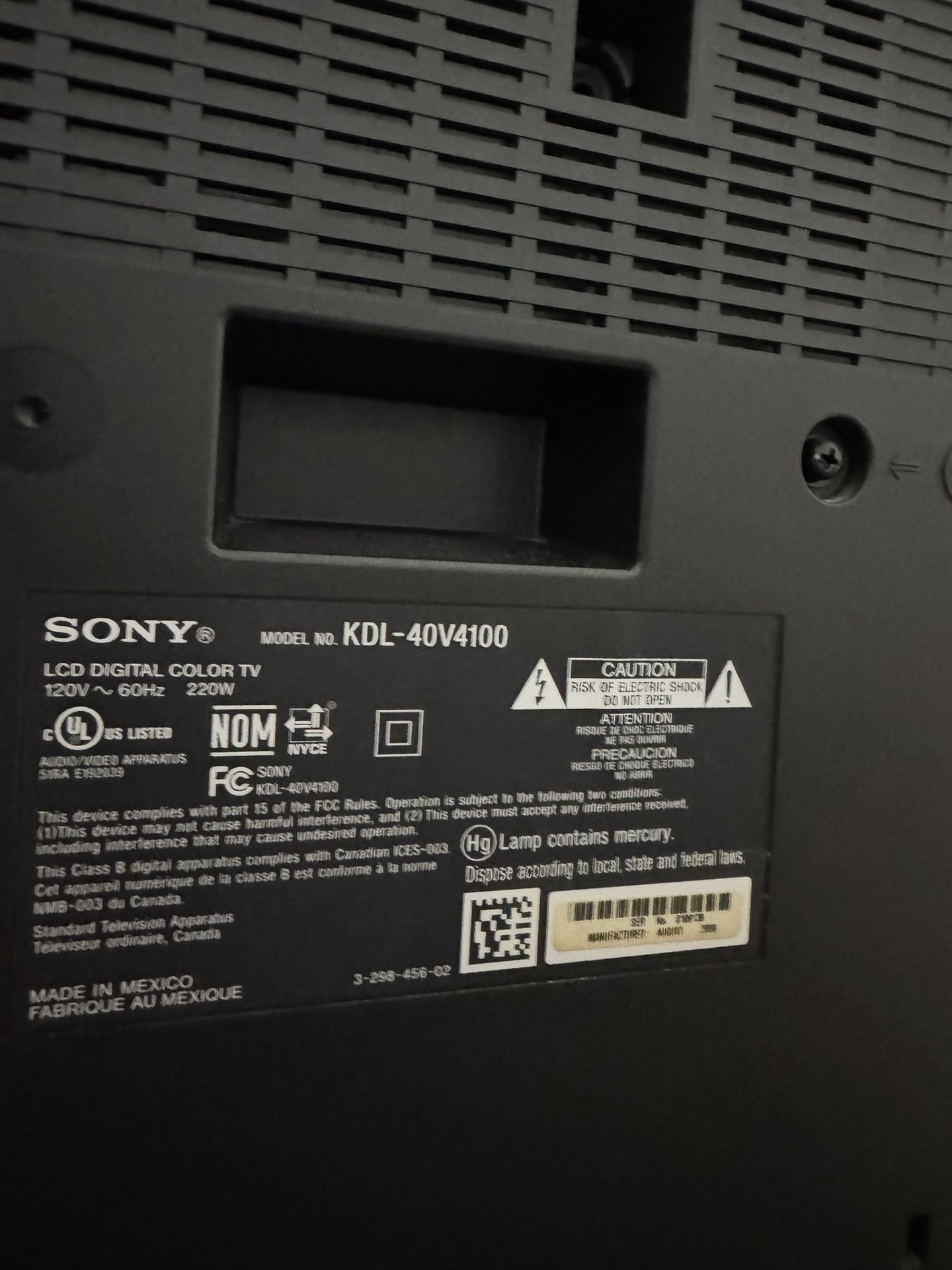 TVs For Sale , Sony 40 Inch And LG 43 Inch 