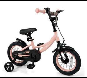 New in Box Kids Bike 12” Wheel Girls Bike with Removable Training Wheels