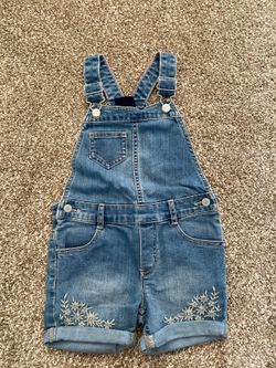 Size 5T Denim Short Overalls