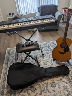 Electric Piano and acoustic guitar