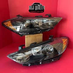 Hyundai Elantra  2017. 2018 Headlights.