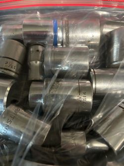 1/2 drive sockets  all sizes 24 sockets