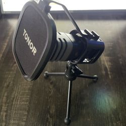 TONOR USB Microphone with Pop Filter & Stand