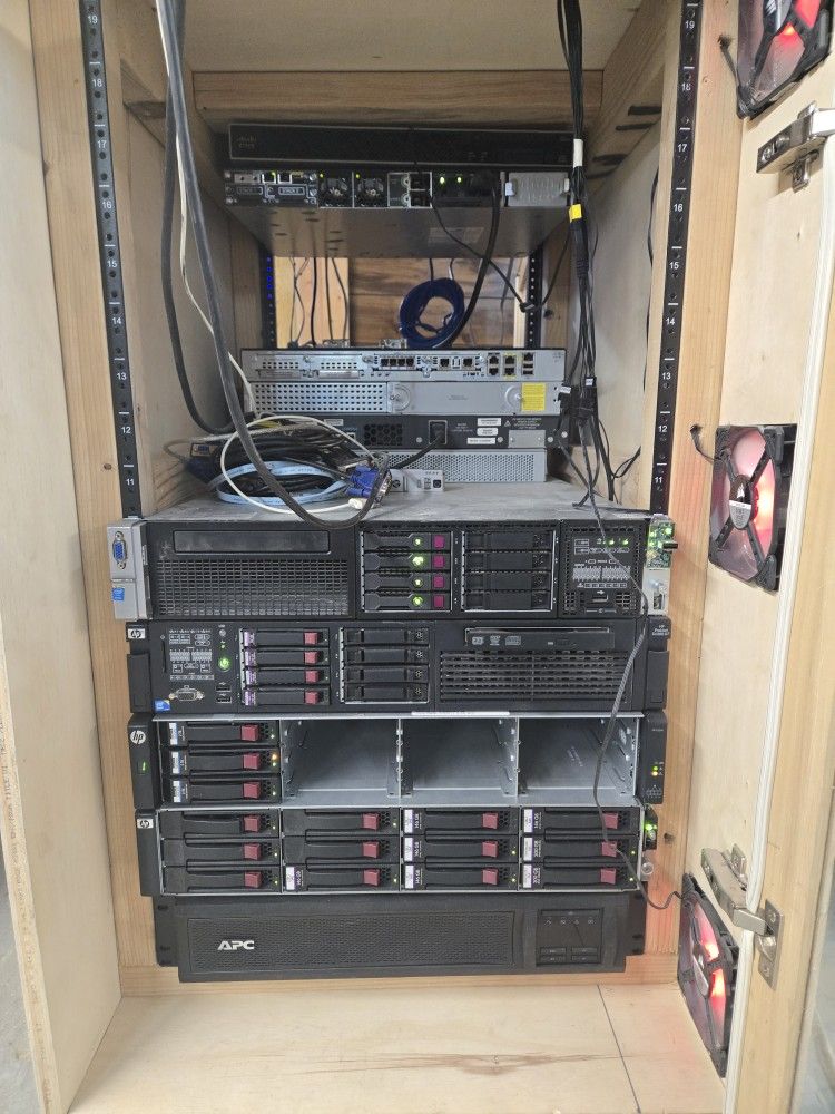 Server, Switch, NAS, and Firewall