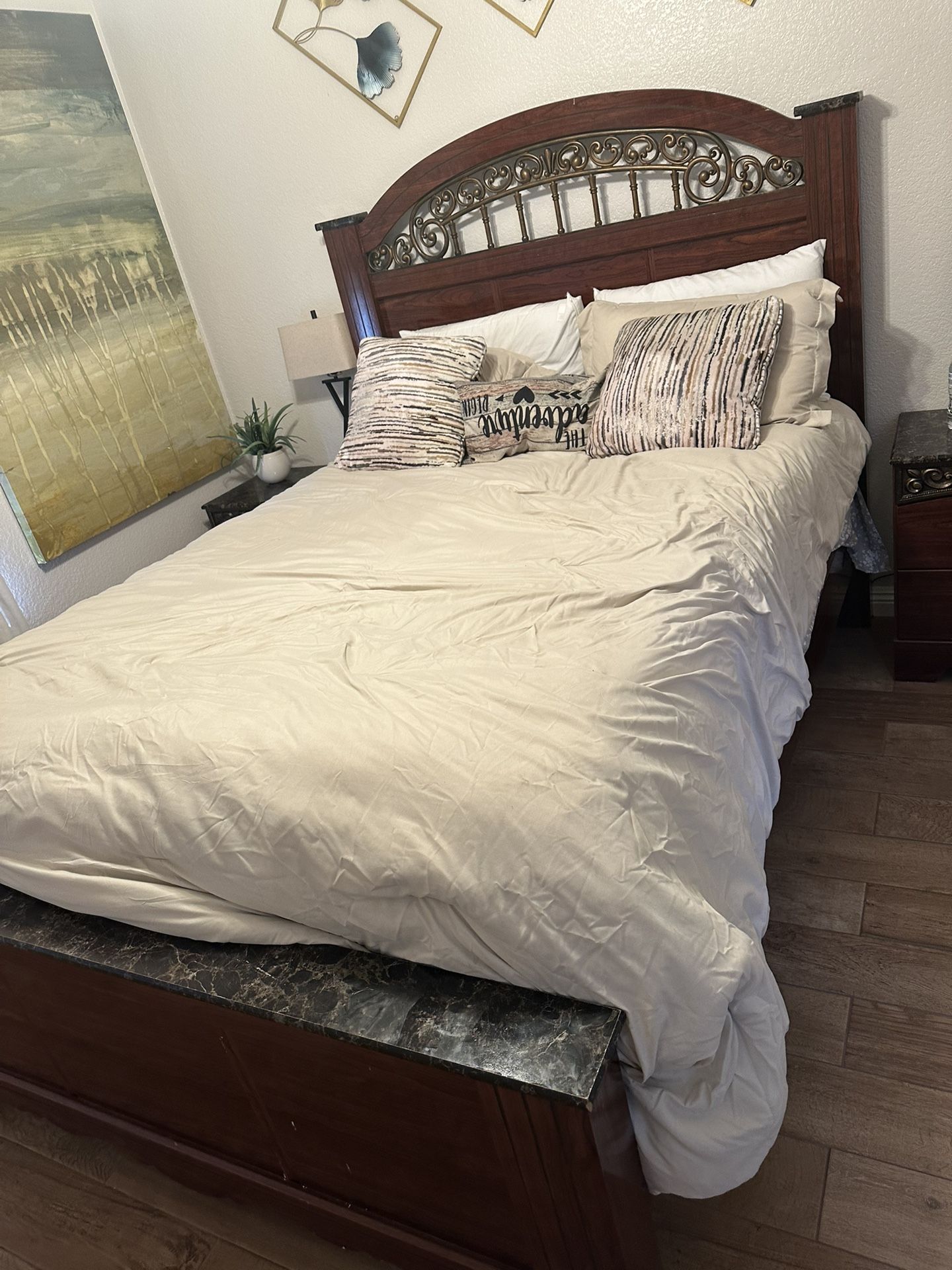 Queen Bed And Bed Frame