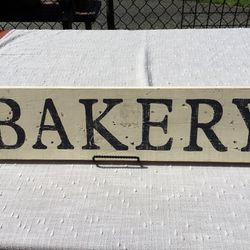 Wood Bakery Sign 