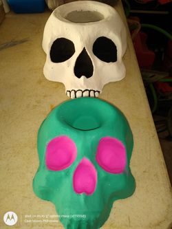 Skull Planter/ Tea Light Holder