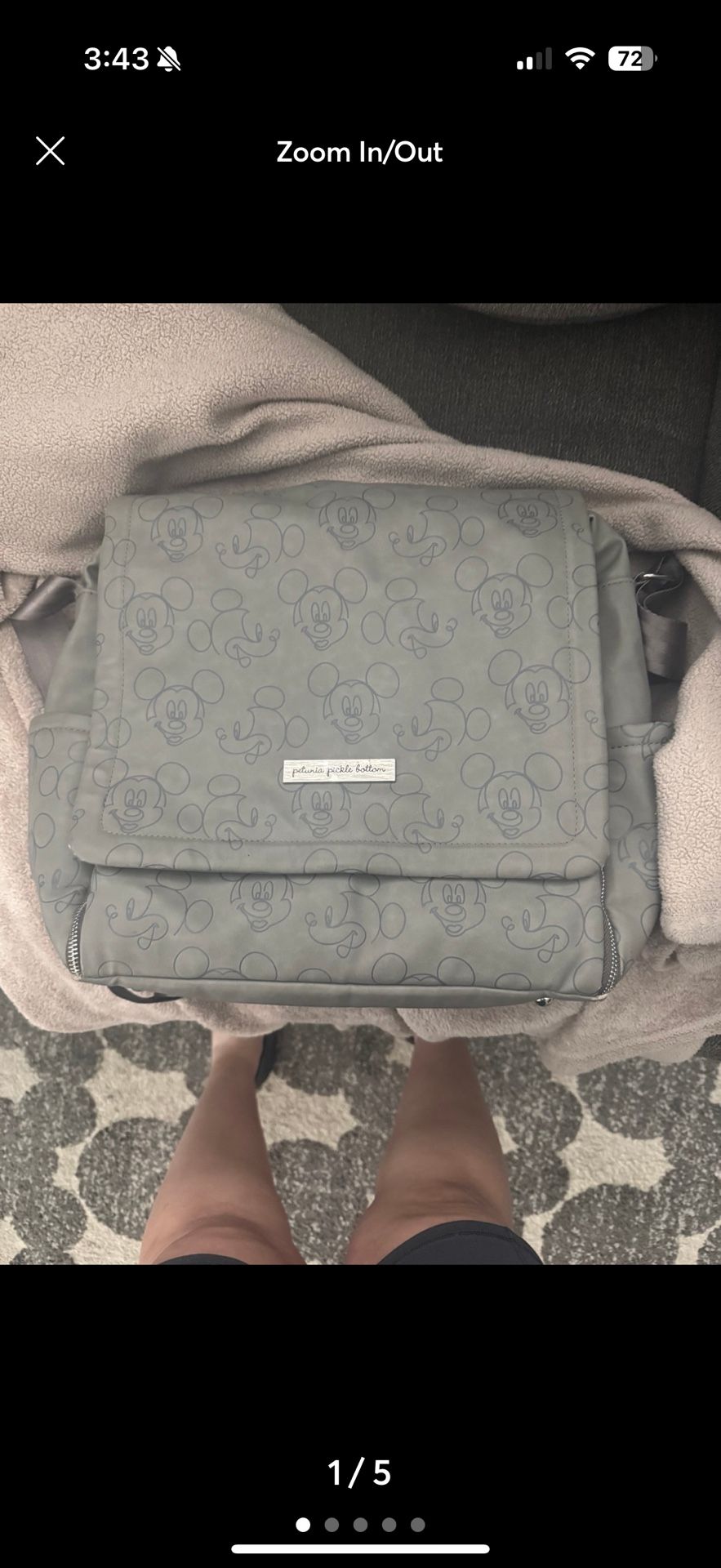 Mickey Petunia Pickle Bottom Diaper Bag