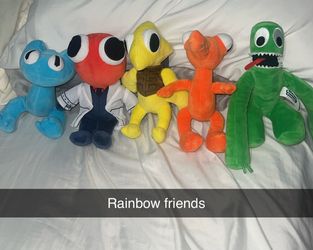 Rainbow friends plushies
