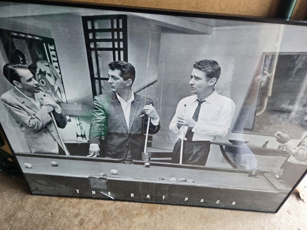 Framed Photo Of The Original Rat Pack