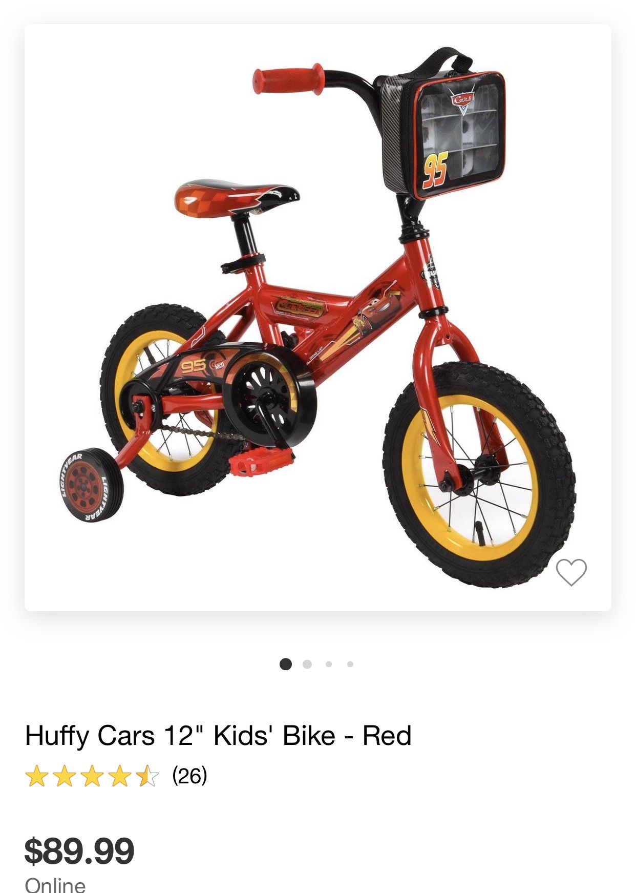 Lightning McQueen kids bike
