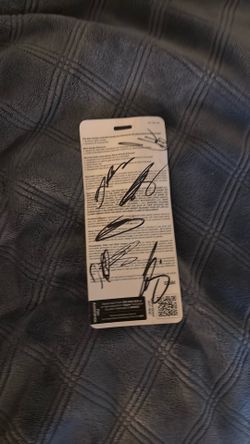 Signed  NASCAR ticket