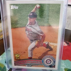 Washington Nationals Stephen Strasburg Brad Peacock Topps Baseball Cards 