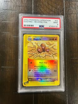 Dugtrio Reverse Foil Expedition #44 PSA 9 Mint Card Pokémon 2002 🪏 🪏 🪏