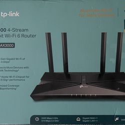 tp-link AX3000 4-Stream Gigabit With-Fi 6 Router 