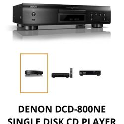 DENON DCD-800NE SINGLE DISK CD PLAYER WITH INTEGRATED USB PORT