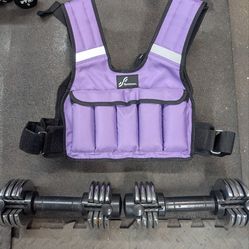 Weight vest & weights!