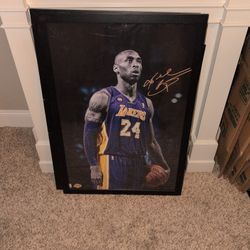 Framed Kobe Bryant Poster