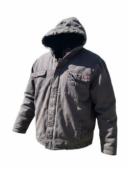 3XL Wrangler Hooded Canvas Work Jacket