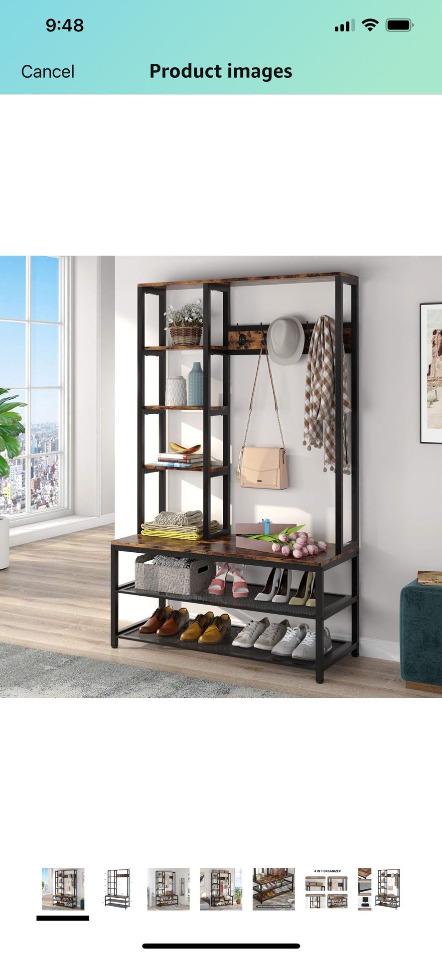 Coat Rack Shoe Bench
