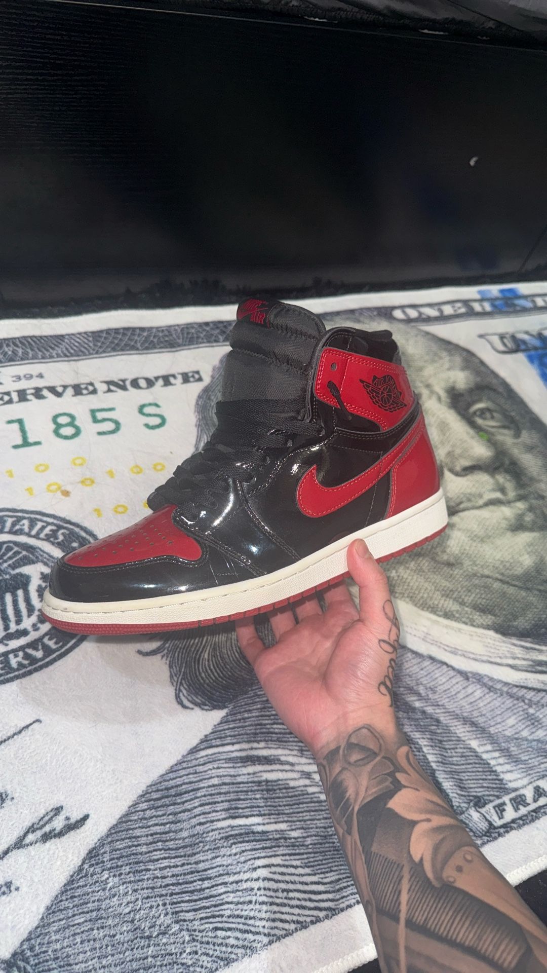 Jordan 1 Patent Breds 8.5 M