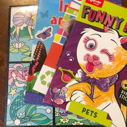 Sticker And Coloring Books