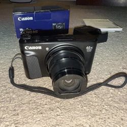 Canon PowerShot SX740 HS 4K UHD 20.3MP Compact Digital Camera - Black