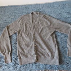 vintage cardigan mother of pearl buttons made in usa  no size