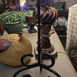 Extra Large Wrought Iron Candle Holder