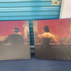 Bar Prints on Canvas