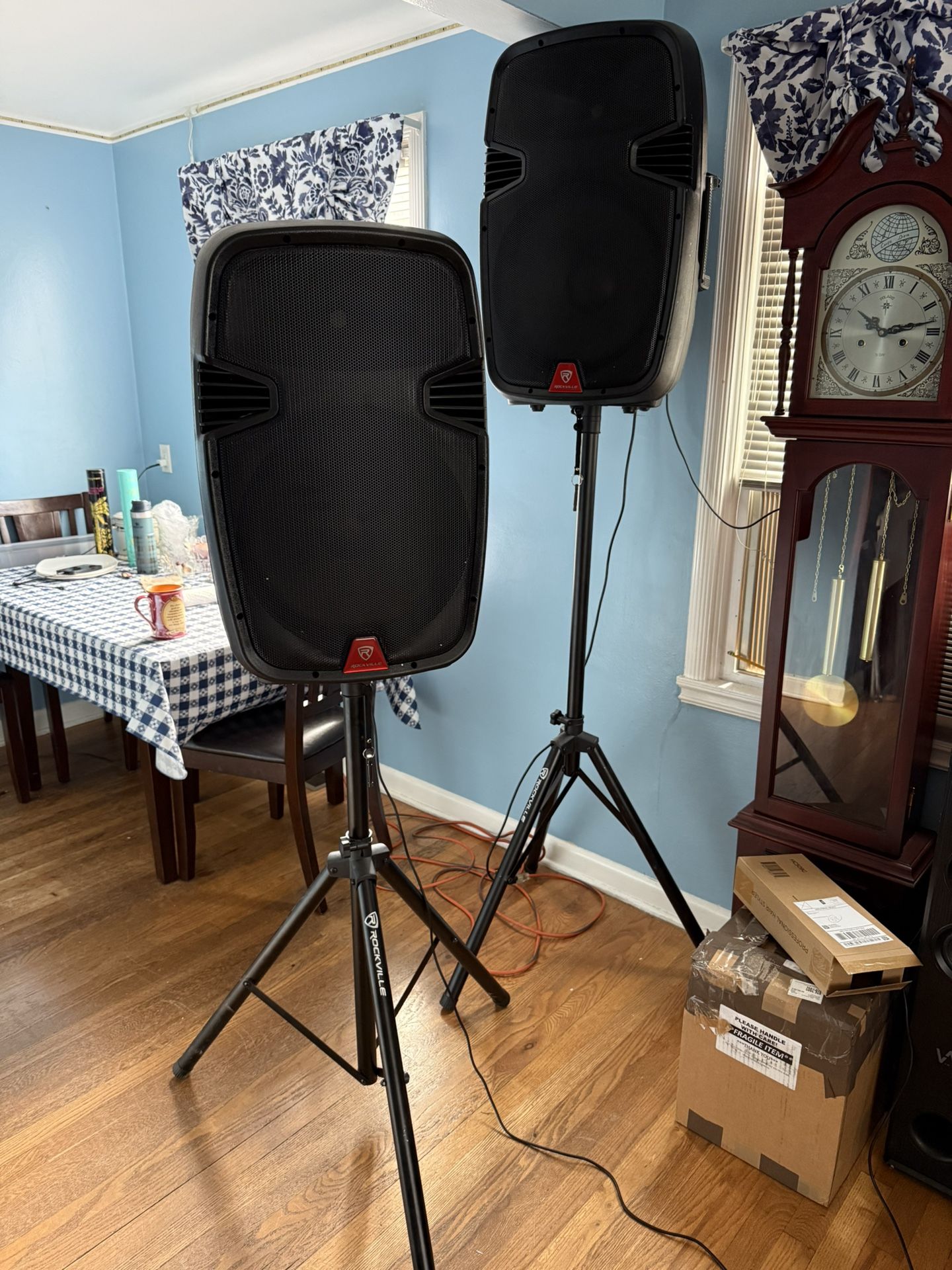 Rockville Ramsys15 Party Karaoke Speakers, Bluetooth With Wireless Microphones