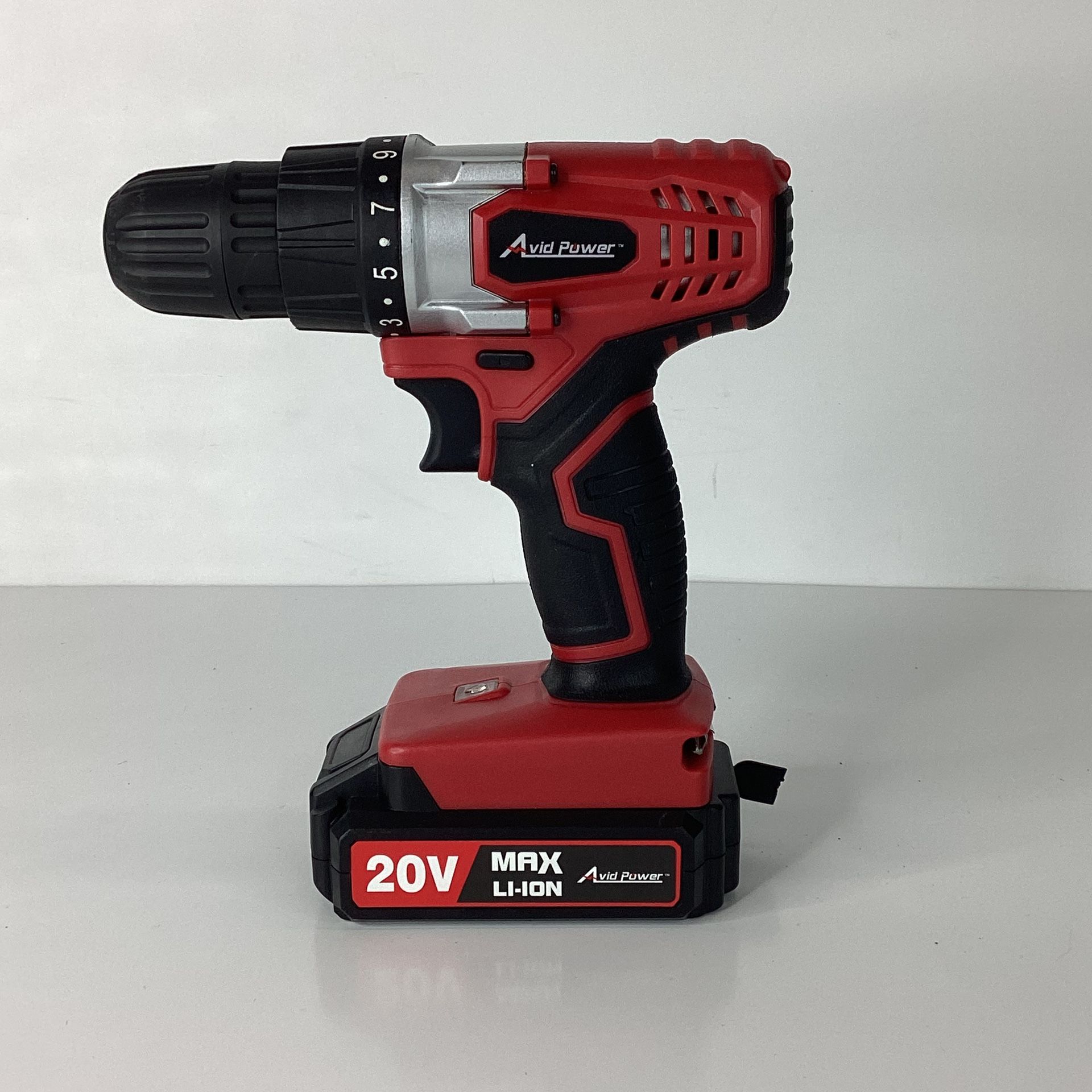 Avid 20v Drill With 20v Battery W/ Power Supply 