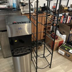 Water Dispenser Plus Water Jug Rack 