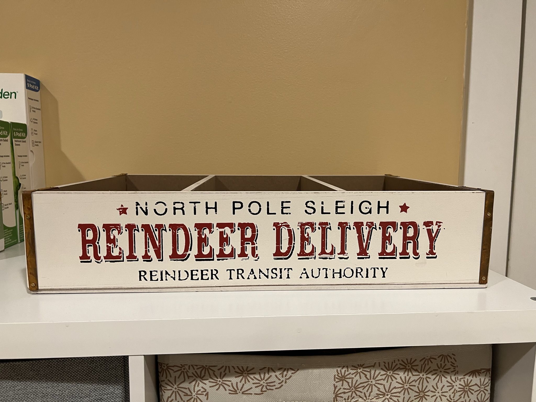 Wooden Christmas decorative box