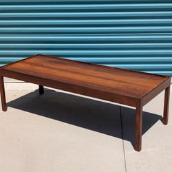 Vintage Mid Century Brazilian Rosewood Coffee Table, c1960s