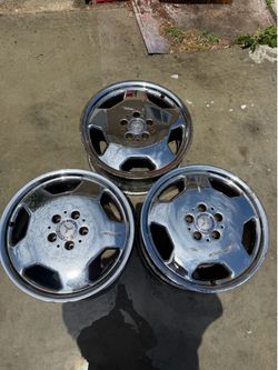 Set of 3 amg wheels