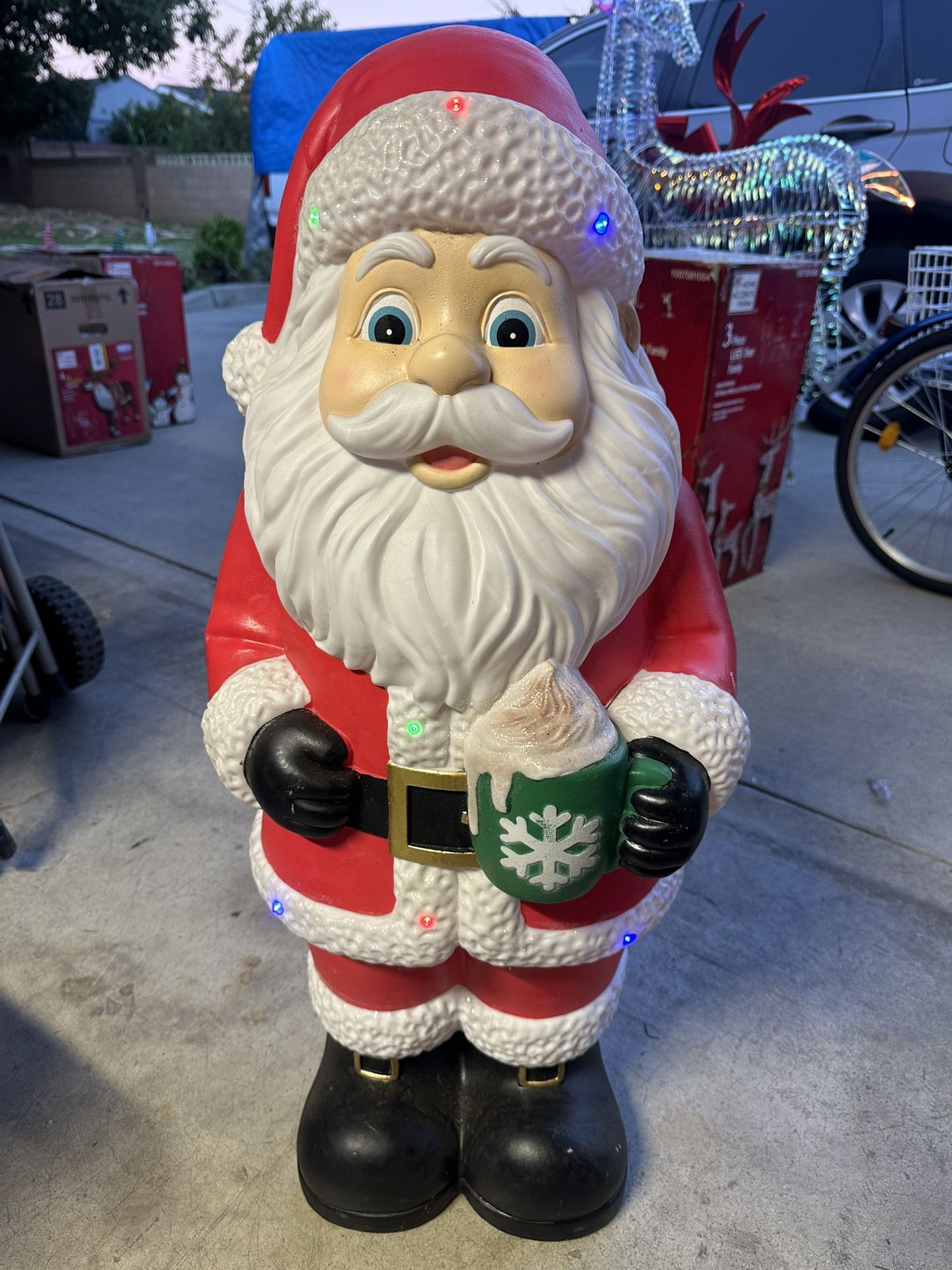 2.5ft LED Santa Decoration