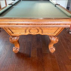 Pool Table 8ft ( Free Delivery & Set Up & New Color Felt Of Your Choice )
