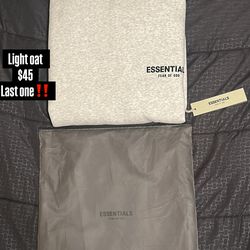 Essential hoodie Light Oat