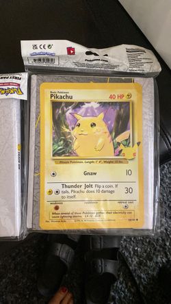 Pikachu Base Set Pokémon Card 58/102