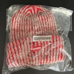 New Supreme Rainbow Knit Loose Gauge Beanie In Bag 100% Authentic 