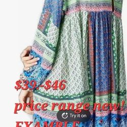 BOHO Dress Woman's XL 