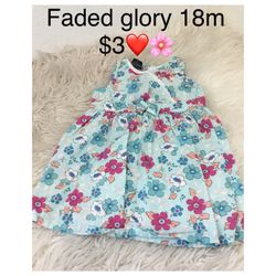 Dress Great Condition For Girl Size 18 Months ❤️❤️❤️firm Price P